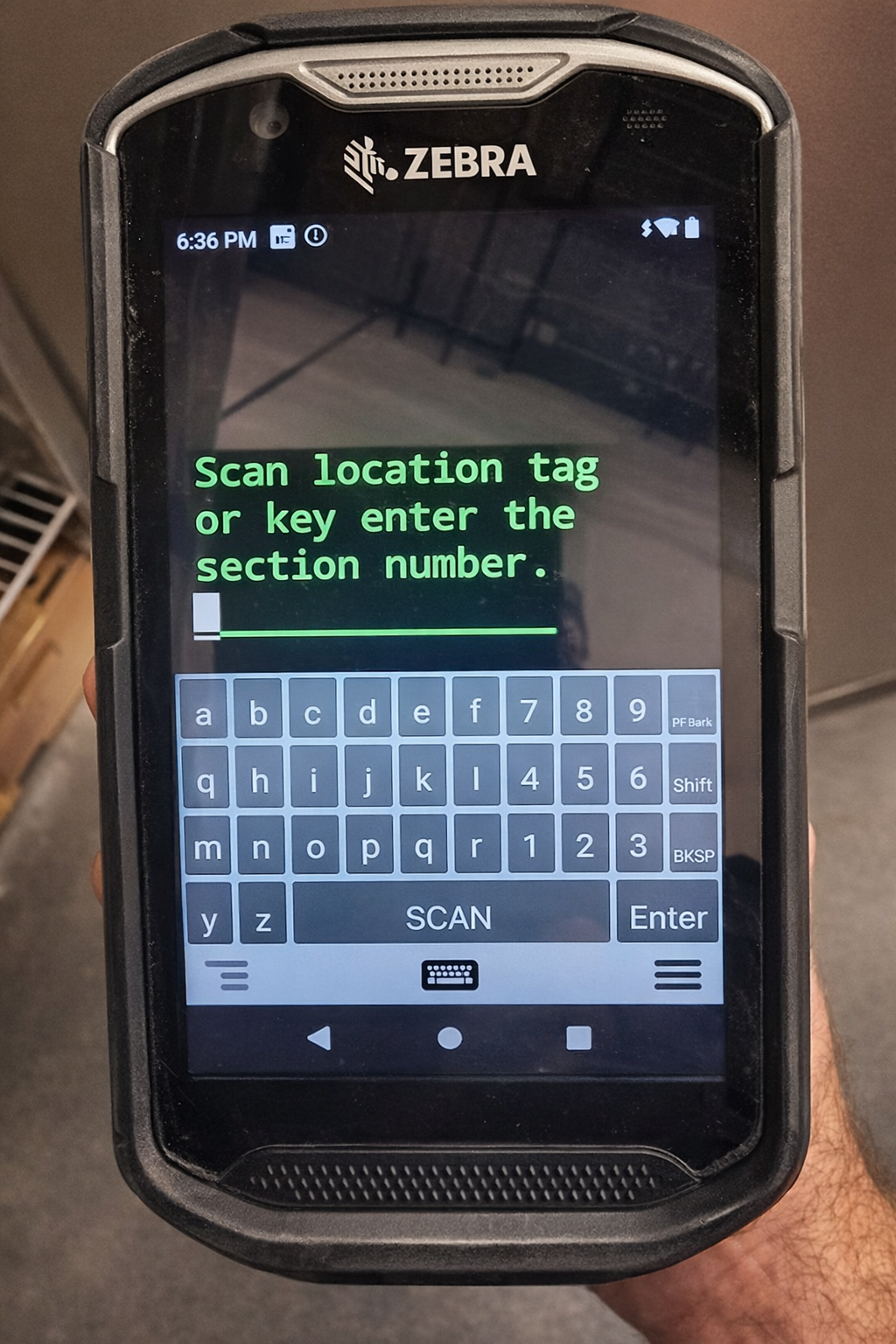 Old handheld inventory device